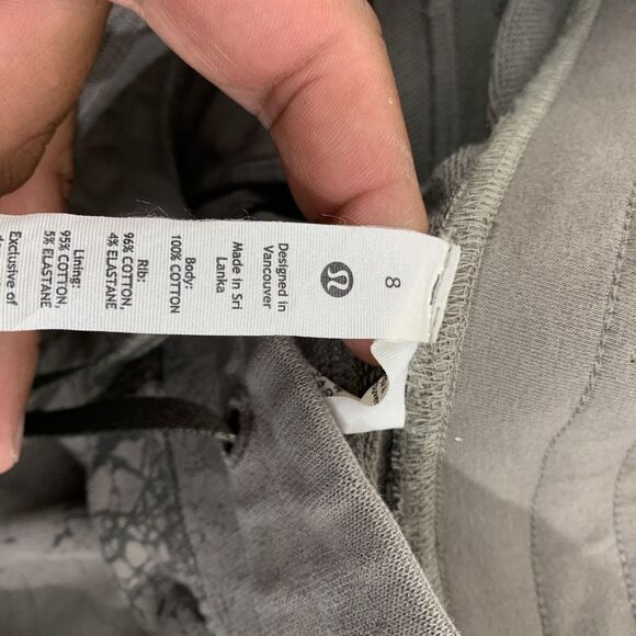 Lululemon Pants Womens 8 Crackle Print Joggers Sweatpants Drawstring W5DKXS - Picture 8 of 13